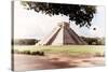¡Viva Mexico! Collection - El Castillo Pyramid in Chichen Itza VII-Philippe Hugonnard-Stretched Canvas