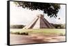 ¡Viva Mexico! Collection - El Castillo Pyramid in Chichen Itza VII-Philippe Hugonnard-Framed Stretched Canvas