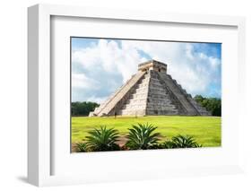 ¡Viva Mexico! Collection - El Castillo Pyramid in Chichen Itza X-Philippe Hugonnard-Framed Photographic Print