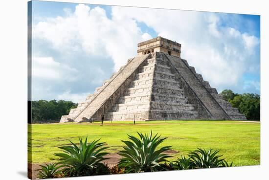 ¡Viva Mexico! Collection - El Castillo Pyramid in Chichen Itza X-Philippe Hugonnard-Stretched Canvas