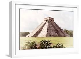 ¡Viva Mexico! Collection - El Castillo Pyramid in Chichen Itza XI-Philippe Hugonnard-Framed Photographic Print