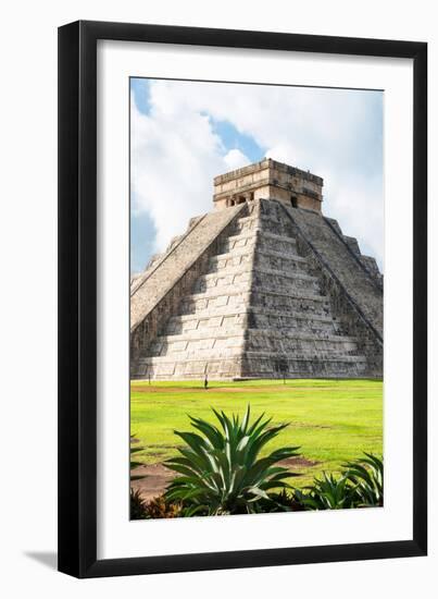 ¡Viva Mexico! Collection - El Castillo Pyramid in Chichen Itza XII-Philippe Hugonnard-Framed Photographic Print