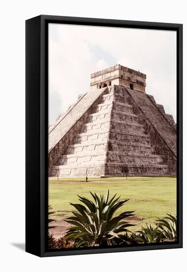 ¡Viva Mexico! Collection - El Castillo Pyramid in Chichen Itza XIII-Philippe Hugonnard-Framed Stretched Canvas