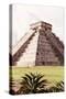 ¡Viva Mexico! Collection - El Castillo Pyramid in Chichen Itza XIII-Philippe Hugonnard-Stretched Canvas