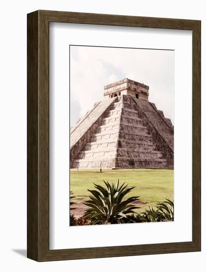 ¡Viva Mexico! Collection - El Castillo Pyramid in Chichen Itza XIII-Philippe Hugonnard-Framed Photographic Print