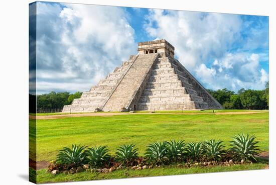 ¡Viva Mexico! Collection - El Castillo Pyramid in Chichen Itza XIV-Philippe Hugonnard-Stretched Canvas