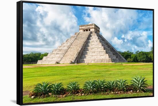 ¡Viva Mexico! Collection - El Castillo Pyramid in Chichen Itza XIV-Philippe Hugonnard-Framed Stretched Canvas