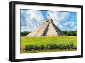 ¡Viva Mexico! Collection - El Castillo Pyramid in Chichen Itza XIV-Philippe Hugonnard-Framed Photographic Print