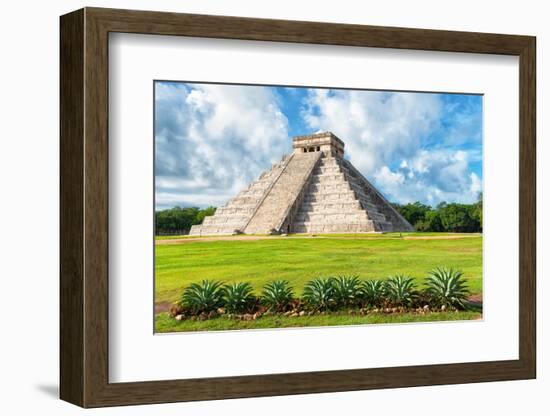 ¡Viva Mexico! Collection - El Castillo Pyramid in Chichen Itza XIV-Philippe Hugonnard-Framed Photographic Print