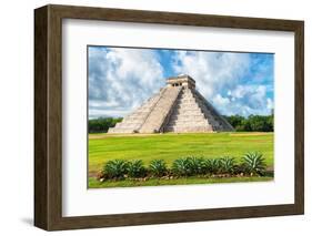 ¡Viva Mexico! Collection - El Castillo Pyramid in Chichen Itza XIV-Philippe Hugonnard-Framed Photographic Print