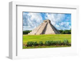 ¡Viva Mexico! Collection - El Castillo Pyramid in Chichen Itza XIV-Philippe Hugonnard-Framed Photographic Print