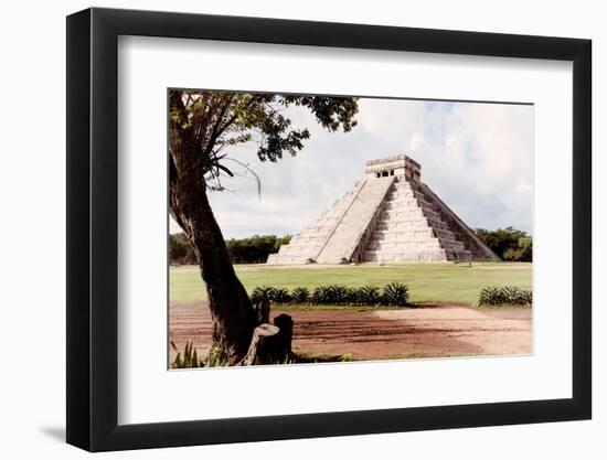 ¡Viva Mexico! Collection - El Castillo Pyramid in Chichen Itza XIX-Philippe Hugonnard-Framed Photographic Print