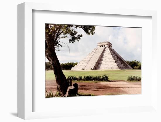 ¡Viva Mexico! Collection - El Castillo Pyramid in Chichen Itza XIX-Philippe Hugonnard-Framed Photographic Print