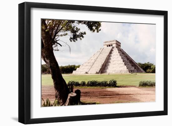 ¡Viva Mexico! Collection - El Castillo Pyramid in Chichen Itza XIX-Philippe Hugonnard-Framed Photographic Print