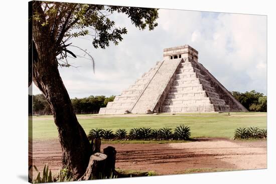 ¡Viva Mexico! Collection - El Castillo Pyramid in Chichen Itza XIX-Philippe Hugonnard-Stretched Canvas