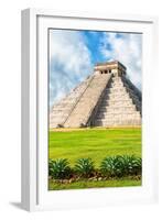 ¡Viva Mexico! Collection - El Castillo Pyramid in Chichen Itza XV-Philippe Hugonnard-Framed Photographic Print