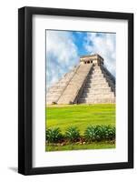 ¡Viva Mexico! Collection - El Castillo Pyramid in Chichen Itza XV-Philippe Hugonnard-Framed Photographic Print