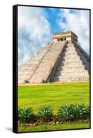 ¡Viva Mexico! Collection - El Castillo Pyramid in Chichen Itza XV-Philippe Hugonnard-Framed Stretched Canvas
