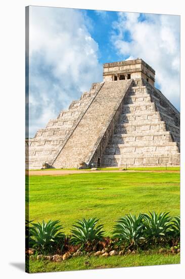 ¡Viva Mexico! Collection - El Castillo Pyramid in Chichen Itza XV-Philippe Hugonnard-Stretched Canvas