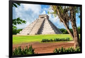 ¡Viva Mexico! Collection - El Castillo Pyramid in Chichen Itza XVI-Philippe Hugonnard-Framed Photographic Print