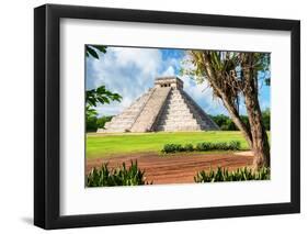 ¡Viva Mexico! Collection - El Castillo Pyramid in Chichen Itza XVI-Philippe Hugonnard-Framed Photographic Print