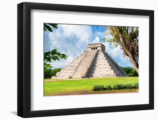 ¡Viva Mexico! Collection - El Castillo Pyramid in Chichen Itza XVII-Philippe Hugonnard-Framed Photographic Print