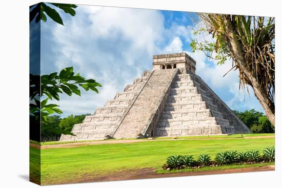 ¡Viva Mexico! Collection - El Castillo Pyramid in Chichen Itza XVII-Philippe Hugonnard-Stretched Canvas