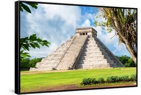 ¡Viva Mexico! Collection - El Castillo Pyramid in Chichen Itza XVII-Philippe Hugonnard-Framed Stretched Canvas