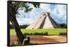 ¡Viva Mexico! Collection - El Castillo Pyramid in Chichen Itza XVIII-Philippe Hugonnard-Framed Stretched Canvas