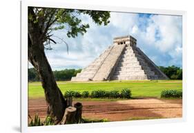 ¡Viva Mexico! Collection - El Castillo Pyramid in Chichen Itza XVIII-Philippe Hugonnard-Framed Photographic Print