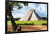 ¡Viva Mexico! Collection - El Castillo Pyramid in Chichen Itza XVIII-Philippe Hugonnard-Framed Photographic Print