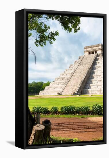 ¡Viva Mexico! Collection - El Castillo Pyramid in Chichen Itza XX-Philippe Hugonnard-Framed Stretched Canvas