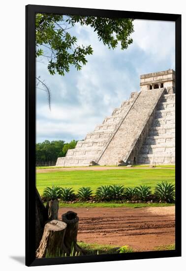 ¡Viva Mexico! Collection - El Castillo Pyramid in Chichen Itza XX-Philippe Hugonnard-Framed Photographic Print