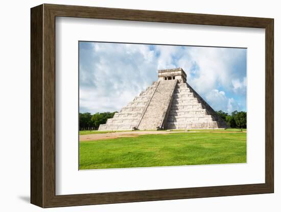 ¡Viva Mexico! Collection - El Castillo Pyramid in Chichen Itza XXI-Philippe Hugonnard-Framed Photographic Print