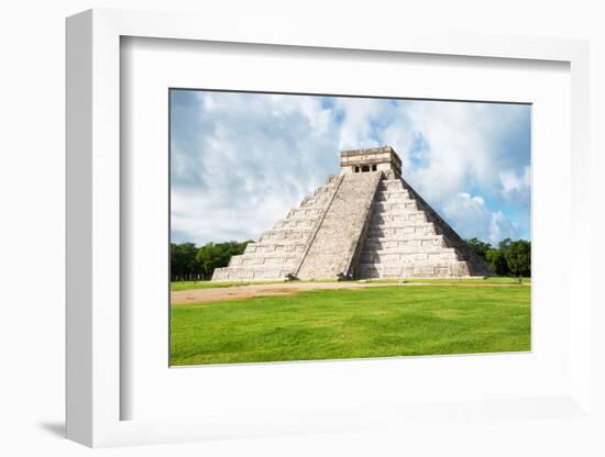 ¡Viva Mexico! Collection - El Castillo Pyramid in Chichen Itza XXI-Philippe Hugonnard-Framed Photographic Print