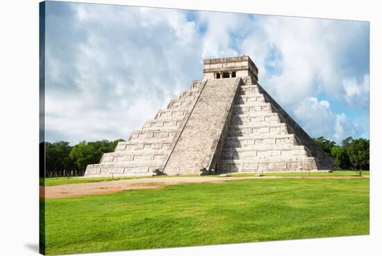 ¡Viva Mexico! Collection - El Castillo Pyramid in Chichen Itza XXI-Philippe Hugonnard-Stretched Canvas