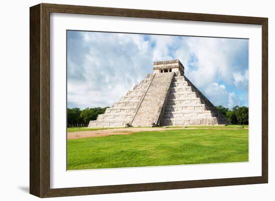 ¡Viva Mexico! Collection - El Castillo Pyramid in Chichen Itza XXI-Philippe Hugonnard-Framed Photographic Print