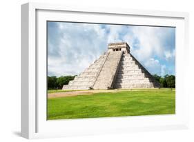 ¡Viva Mexico! Collection - El Castillo Pyramid in Chichen Itza XXI-Philippe Hugonnard-Framed Photographic Print