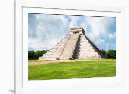 ¡Viva Mexico! Collection - El Castillo Pyramid in Chichen Itza XXI-Philippe Hugonnard-Framed Photographic Print