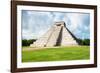 ¡Viva Mexico! Collection - El Castillo Pyramid in Chichen Itza XXI-Philippe Hugonnard-Framed Photographic Print