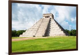 ¡Viva Mexico! Collection - El Castillo Pyramid in Chichen Itza XXI-Philippe Hugonnard-Framed Photographic Print