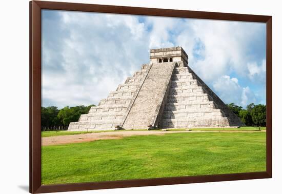 ¡Viva Mexico! Collection - El Castillo Pyramid in Chichen Itza XXI-Philippe Hugonnard-Framed Photographic Print