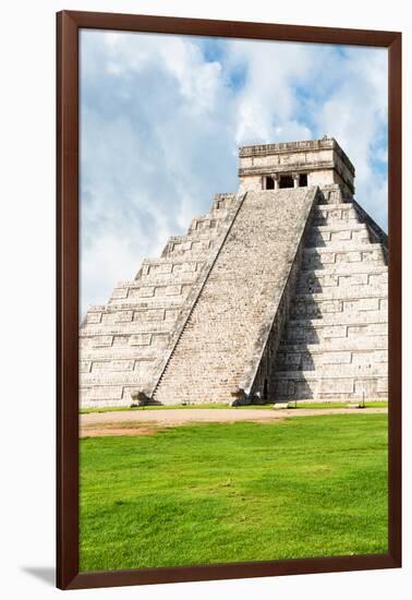 ¡Viva Mexico! Collection - El Castillo Pyramid in Chichen Itza XXII-Philippe Hugonnard-Framed Photographic Print