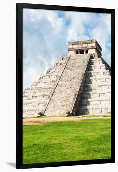 ¡Viva Mexico! Collection - El Castillo Pyramid in Chichen Itza XXII-Philippe Hugonnard-Framed Photographic Print