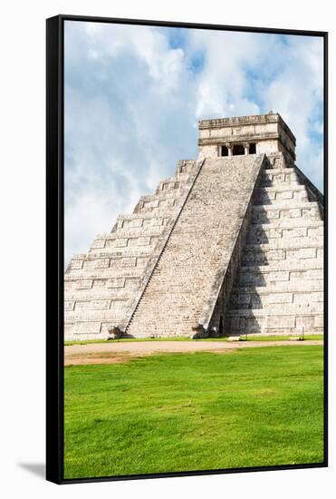 ¡Viva Mexico! Collection - El Castillo Pyramid in Chichen Itza XXII-Philippe Hugonnard-Framed Stretched Canvas