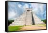 ¡Viva Mexico! Collection - El Castillo Pyramid in Chichen Itza XXIII-Philippe Hugonnard-Framed Stretched Canvas