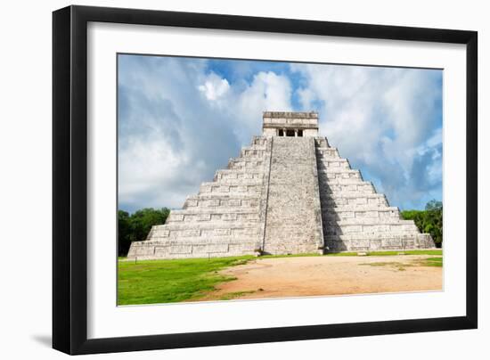 ¡Viva Mexico! Collection - El Castillo Pyramid in Chichen Itza XXIII-Philippe Hugonnard-Framed Photographic Print