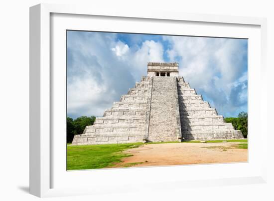 ¡Viva Mexico! Collection - El Castillo Pyramid in Chichen Itza XXIII-Philippe Hugonnard-Framed Photographic Print