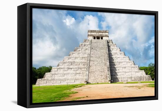 ¡Viva Mexico! Collection - El Castillo Pyramid in Chichen Itza XXIII-Philippe Hugonnard-Framed Stretched Canvas