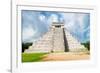 ¡Viva Mexico! Collection - El Castillo Pyramid in Chichen Itza XXIII-Philippe Hugonnard-Framed Photographic Print